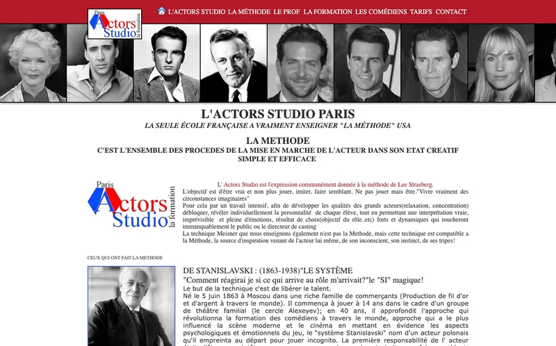 Actors Studio Paris classement, campus, admission