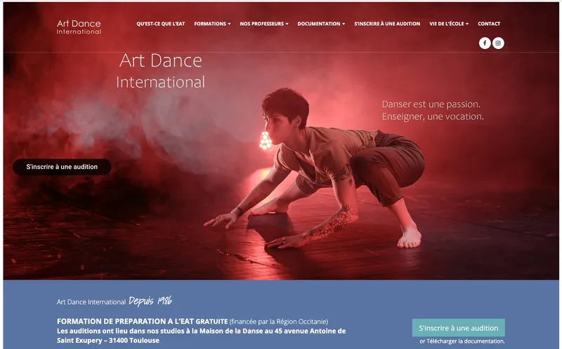 Art Dance International classement, campus, admission