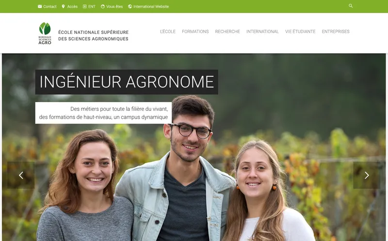 Bordeaux Sciences Agro classement, campus, admission