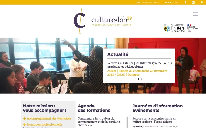 Culture Lab 29 classement, campus, admission
