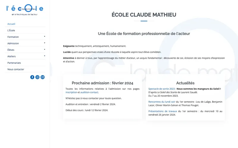 Ecole Claude Mathieu classement, campus, admission