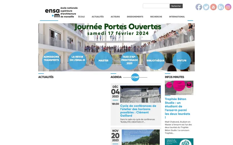 Ecole D'Architecture De Marseille classement, campus, admission