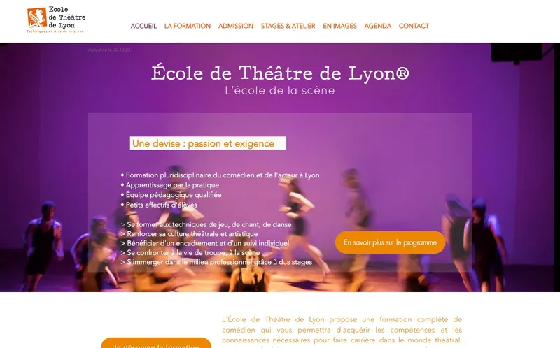 Ecole De Theatre De Lyon classement, campus, admission