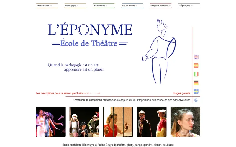 Ecole De Theatre L'Eponyme classement, campus, admission