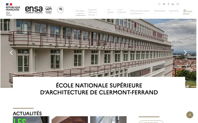 Ecole Nationale Superieure D'Architecture De Clermont-Ferrand classement, campus, admission