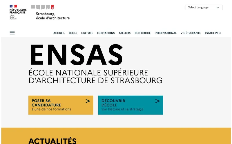 Ecole Nationale Superieure D'Architecture De Strasbourg classement, campus, admission