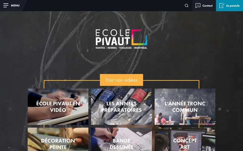 Ecole Pivaut Nantes classement, campus, admission