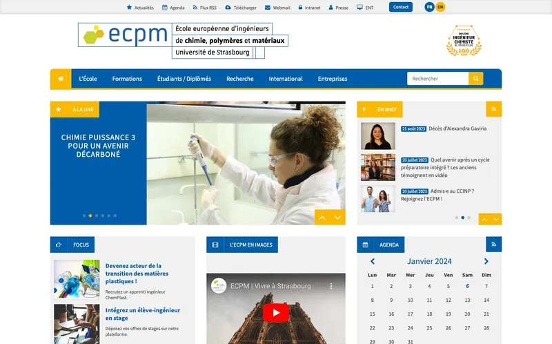 Ecpm - Ecole Europeenne De Chimie Polymeres Et Materiaux classement, campus, admission
