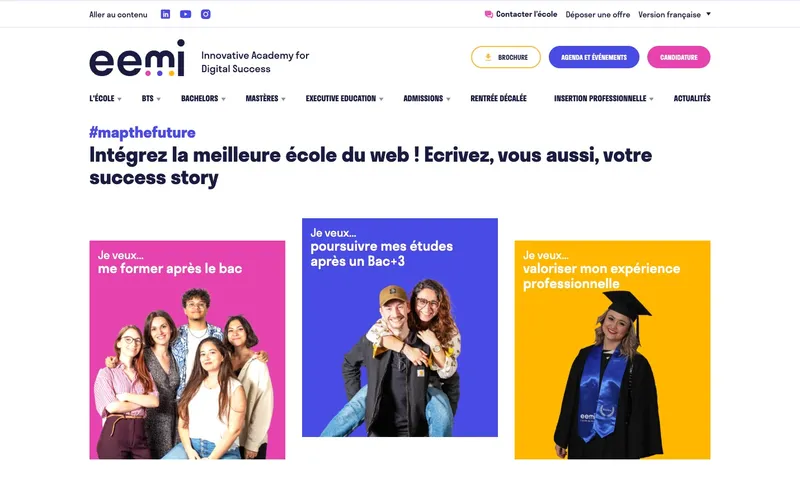 Eemi - Ecole Europeenne Des Metiers De L'Internet classement, campus, admission