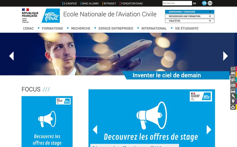 Enac - Ecole Nationale De L'Aviation Civile classement, campus, admission