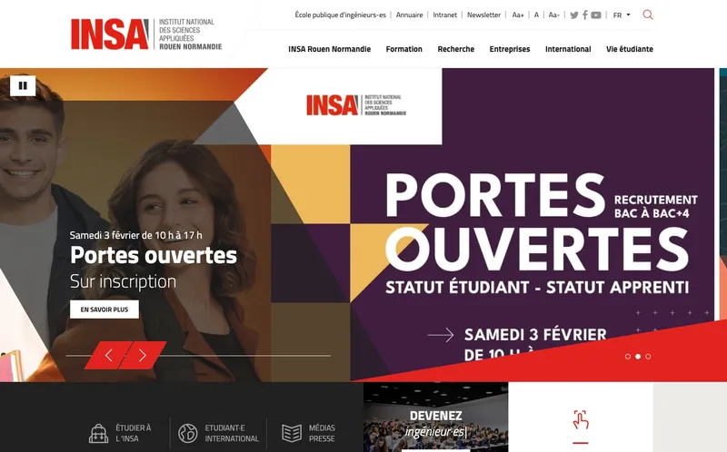 Insa Rouen - Institut National Des Sciences Appliquees De Rouen classement, campus, admission