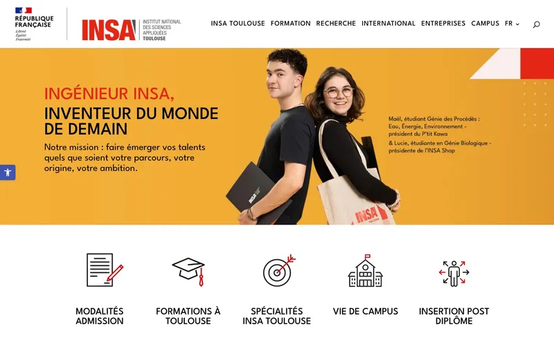 Insa Toulouse - Institut National Des Sciences Appliquees De Toulouse classement, campus, admission