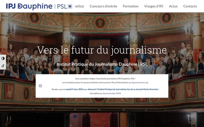 Institut Pratique Du Journalisme classement, campus, admission