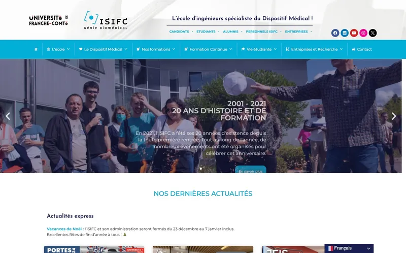 Institut Superieur D'Ingenieurs De Franche-Comte classement, campus, admission