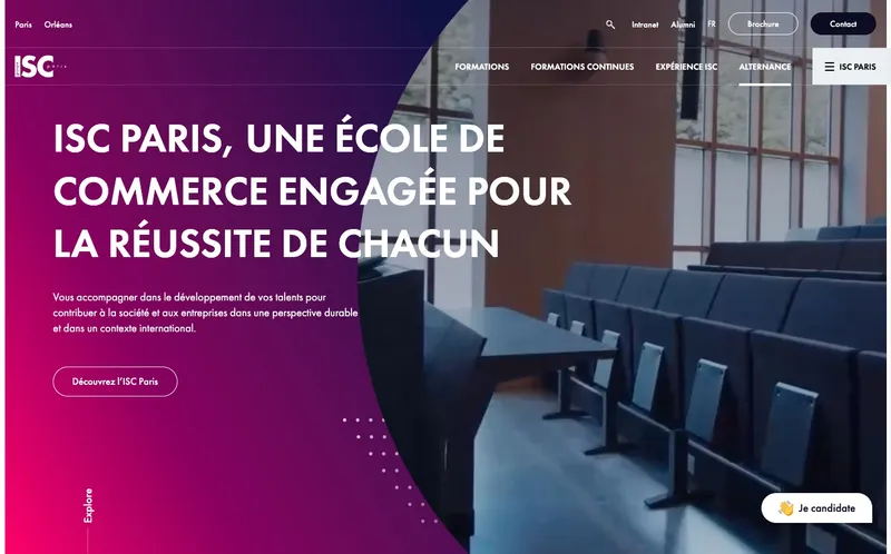 Isc Paris Business School classement, campus, admission