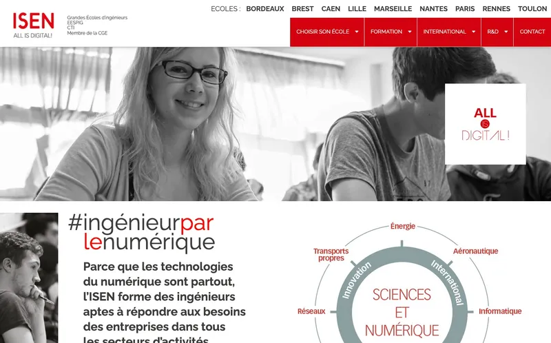 Isen - Institut Superieur De L'Electronique Et Du Numerique classement, campus, admission