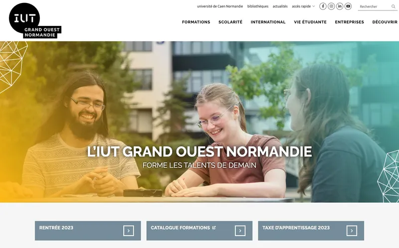 Iut Grand Ouest Normandie classement, campus, admission
