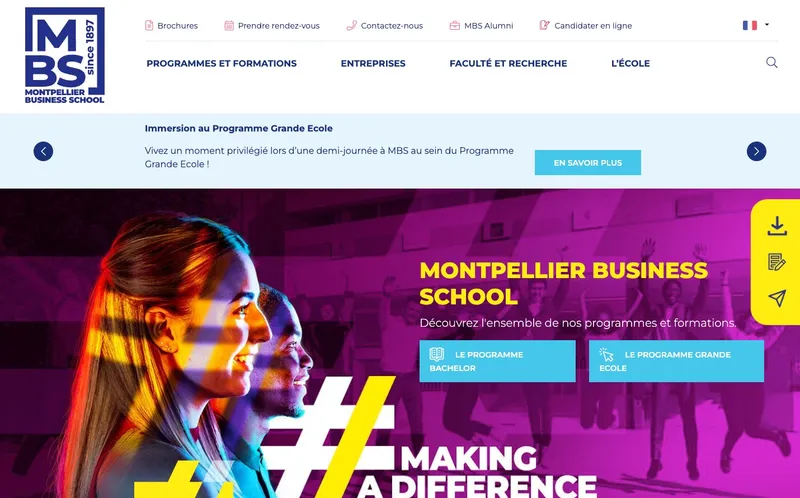 Montpellier Business School classement, campus, admission