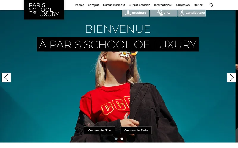 Paris School Of Luxury classement, campus, admission