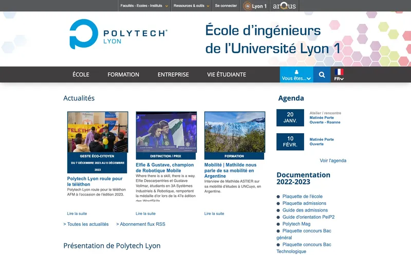 Polytech Lyon classement, campus, admission