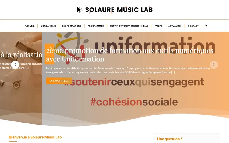 Solaure Music Lab classement, campus, admission