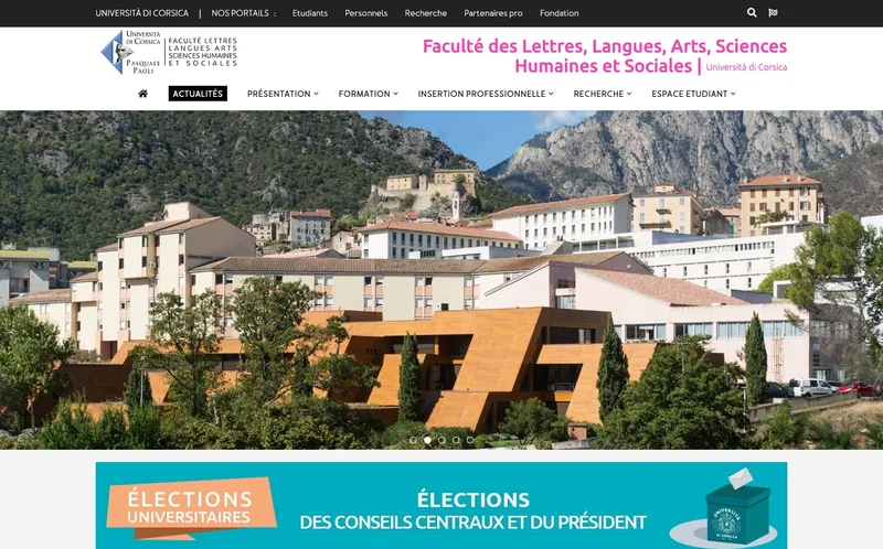 Université Corse Pasquale Paoli classement, campus, admission