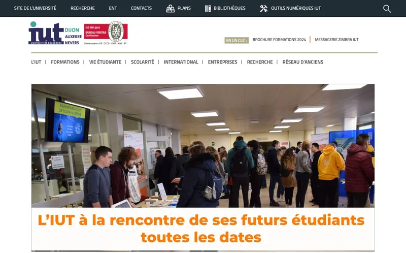 Université Dijon classement, campus, admission