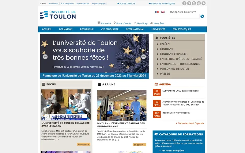 Université Toulon classement, campus, admission