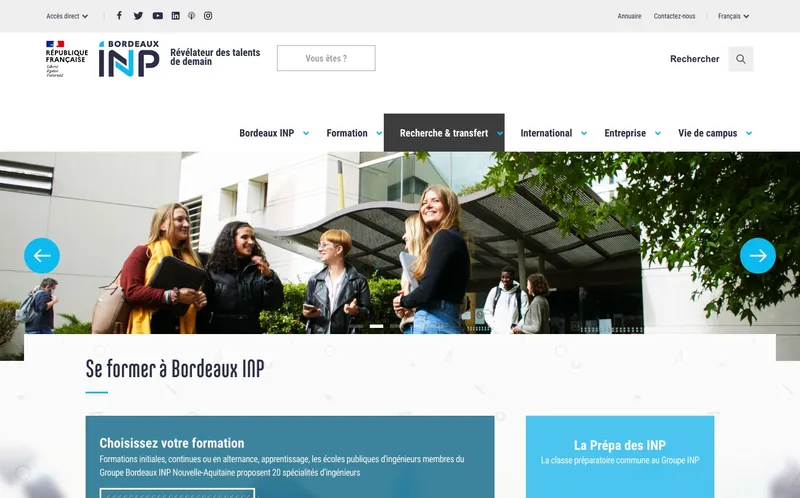 Bordeaux Inp - Institut National Polytechnique De Bordeaux classement, campus, admission