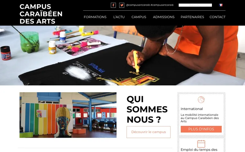 Campus Caraibeen Des Arts classement, campus, admission