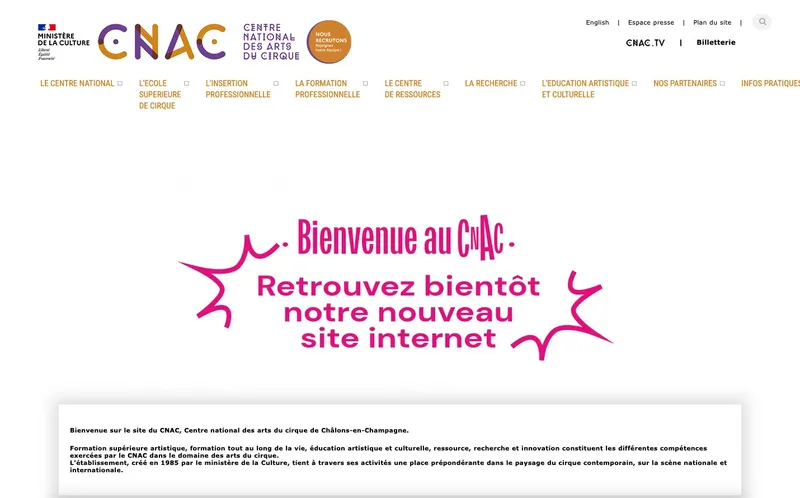 Centre National Des Arts Du Cirque classement, campus, admission
