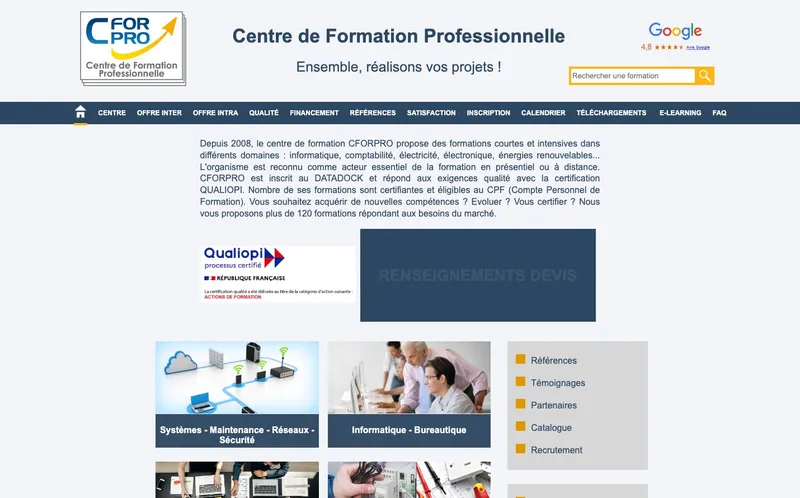 Cforpro classement, campus, admission