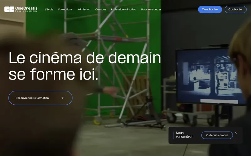 Cinecreatis Montpellier classement, campus, admission