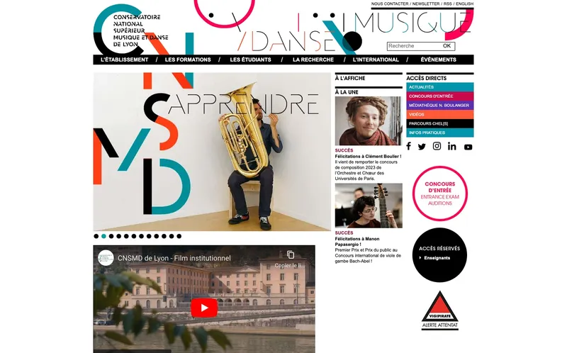 Conservatoire National Superieur De Musique Et De Danse De Lyon classement, campus, admission