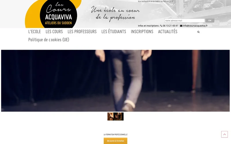 Cours Theatre Acquaviva Raymond classement, campus, admission
