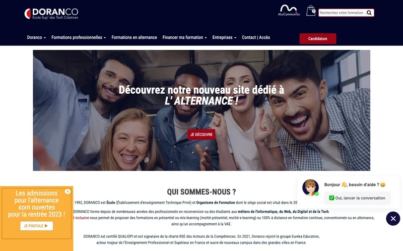 Doranco classement, campus, admission