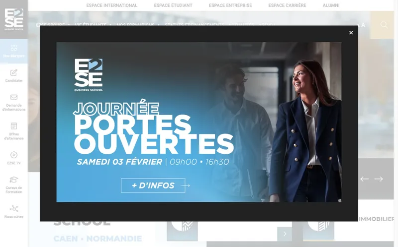 E2Se Management classement, campus, admission