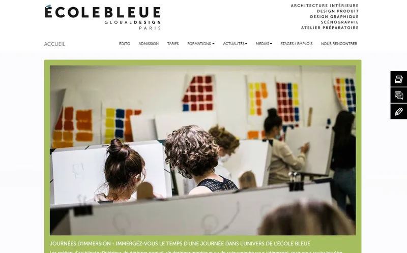 Ecole Bleue classement, campus, admission