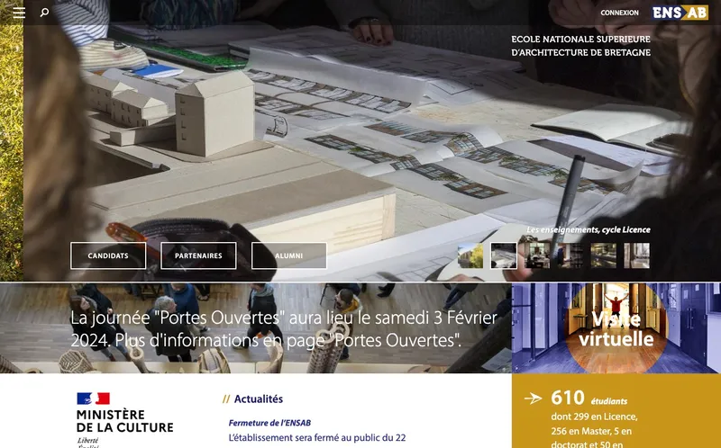 Ecole Nationale Superieure D'Architecture De Bretagne classement, campus, admission
