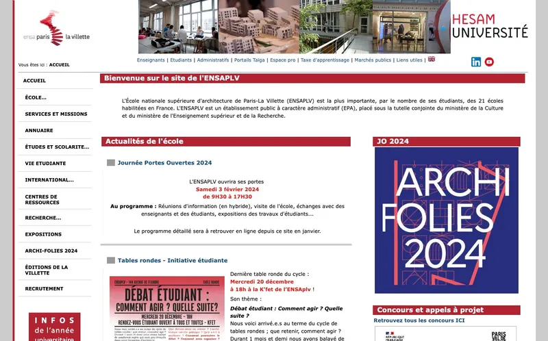 Ecole Nationale Superieure D'Architecture De Paris-La Villette classement, campus, admission Ecole Nationale Superieure D'Architecture De Paris-La Villette classement, campus, admission