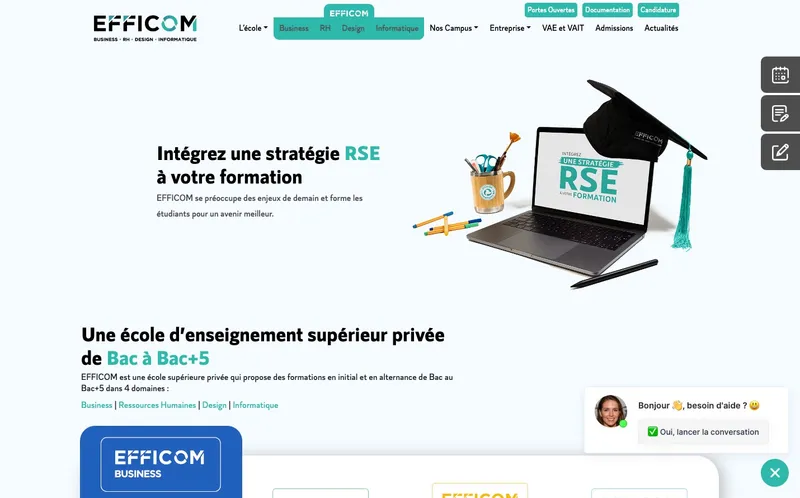 Efficom classement, campus, admission Efficom classement, campus, admission