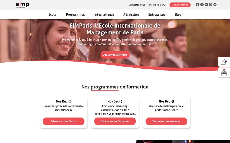 Eimp classement, campus, admission