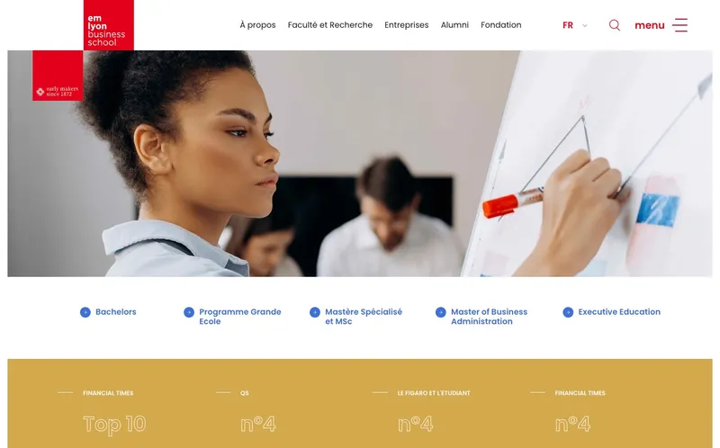 Em Lyon Business School classement, campus, admission