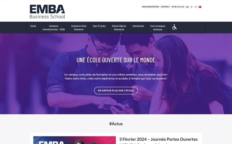 Emba classement, campus, admission