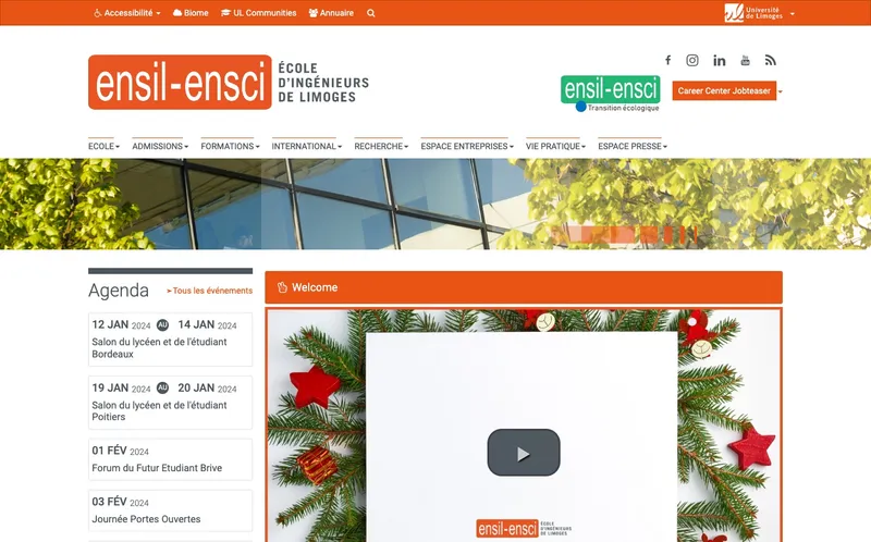 Ensil - Ecole Nationale Superieure D'Ingenieurs De Limoges classement, campus, admission