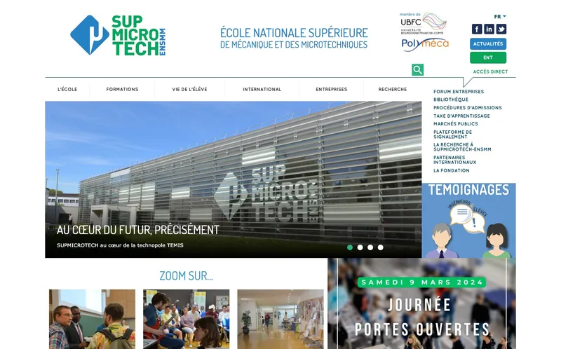 Ensmm - Ecole Nationale Superieure De Mecanique Et Des Microtechniques classement, campus, admission