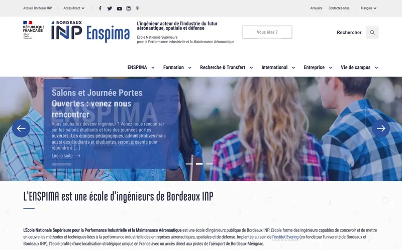 Enspima classement, campus, admission