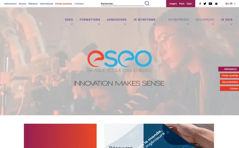 Eseo - Ecole Superieure D'Electronique De L'Ouest classement, campus, admission