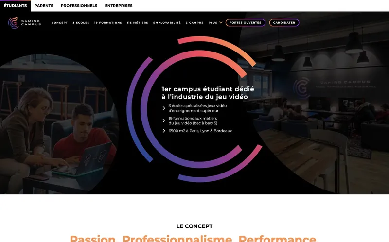 Gaming Campus classement, campus, admission Gaming Campus classement, campus, admission
