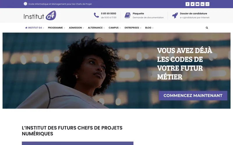 Institut De Formation G4 classement, campus, admission Institut De Formation G4 classement, campus, admission